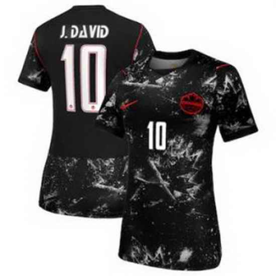 Women Women Canada Jonathan David 2026 Replica Away Black 5